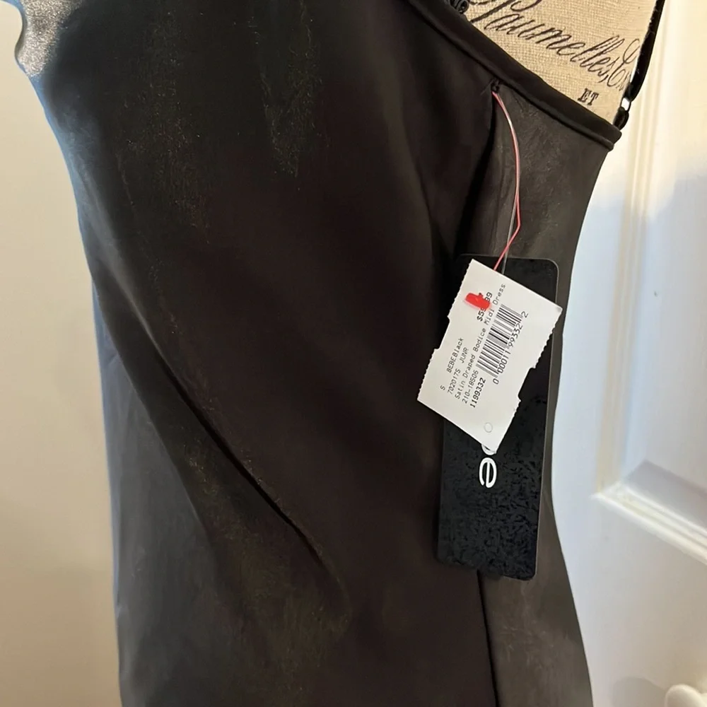 BEBE black slip dress - Picture 3 of 6